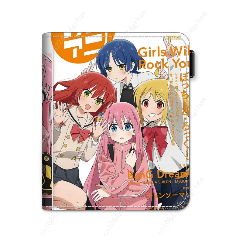 Bocchi The Rock Gotoh Hitori Short PU Wallet Cute Anime Purse with Coin Pocket Colorful Printing