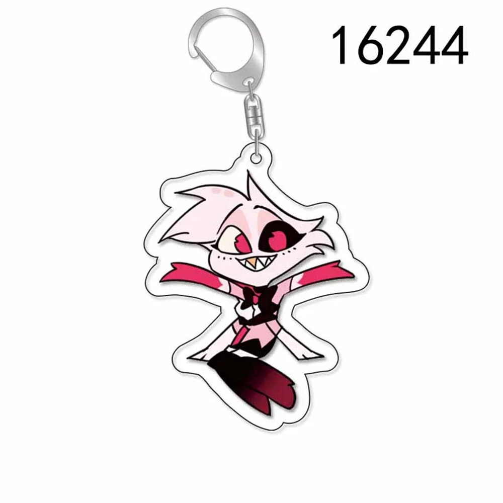 Gioco Hazbin hotel figura portachiavi cartone animato nuovo portachiavi borsa ciondolo auto coppia accessori compleanno ragazzi uomini ragazza