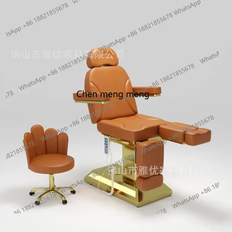 A182 C Electric beauty bed, special medical beauty split leg pedicure bed for facial management in beauty salon, dental treatmen