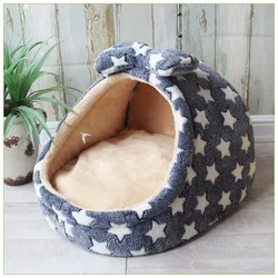 Maison pour animaux de compagnie, lit chaud pour chien, chenil doux, coussin pour chiot, accent de chat, panier pour chihuahua, lit en peluche pour petits et moyens chiens, fournisseur pour animaux de compagnie