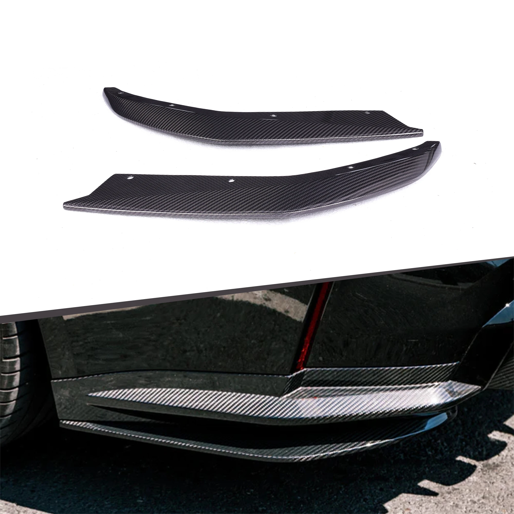 

Modification MHC Style Dry Carbon Fiber Rear Bumper Splitter Winglet for G80 M3 G82 M4 Coupe 2021+