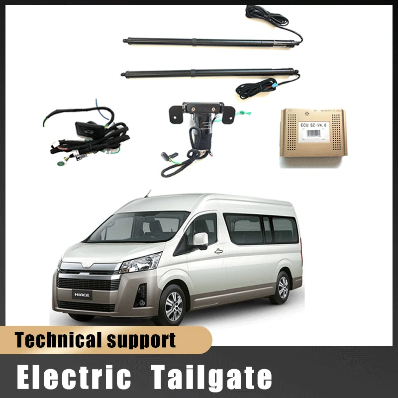 For Toyota Hiace All series Car Accessorie Intelligent Electric Tailgate Modified Car Trunk Support Rod Tail Door Switches Parts