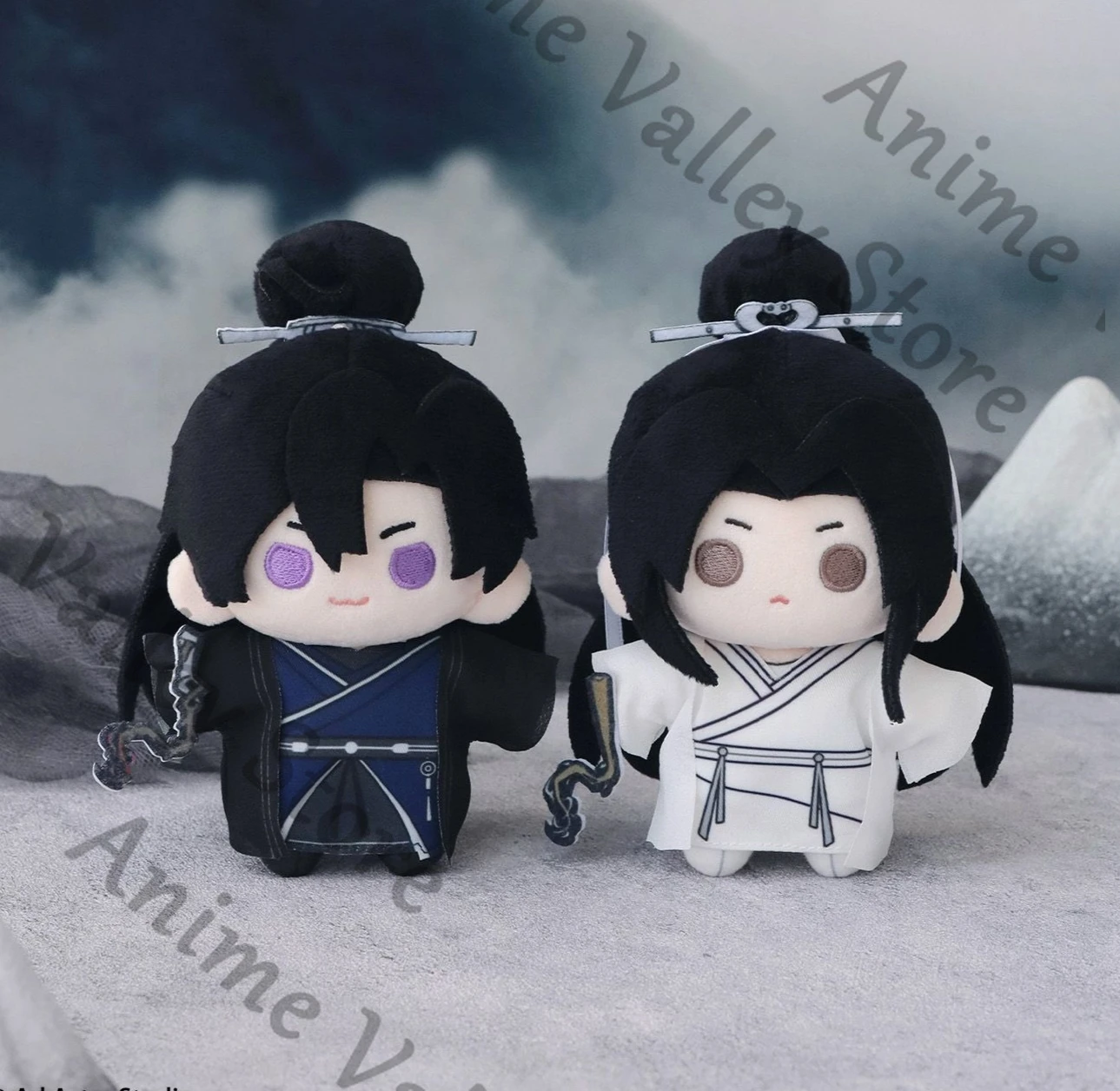 

Оригинальная аниме-фигурка: Хаски и его белый кот Шизун Мо Ран Чу Ваннинг, косплей-игрушка в виде морской звезды, пушистая, мультяшная, подарок