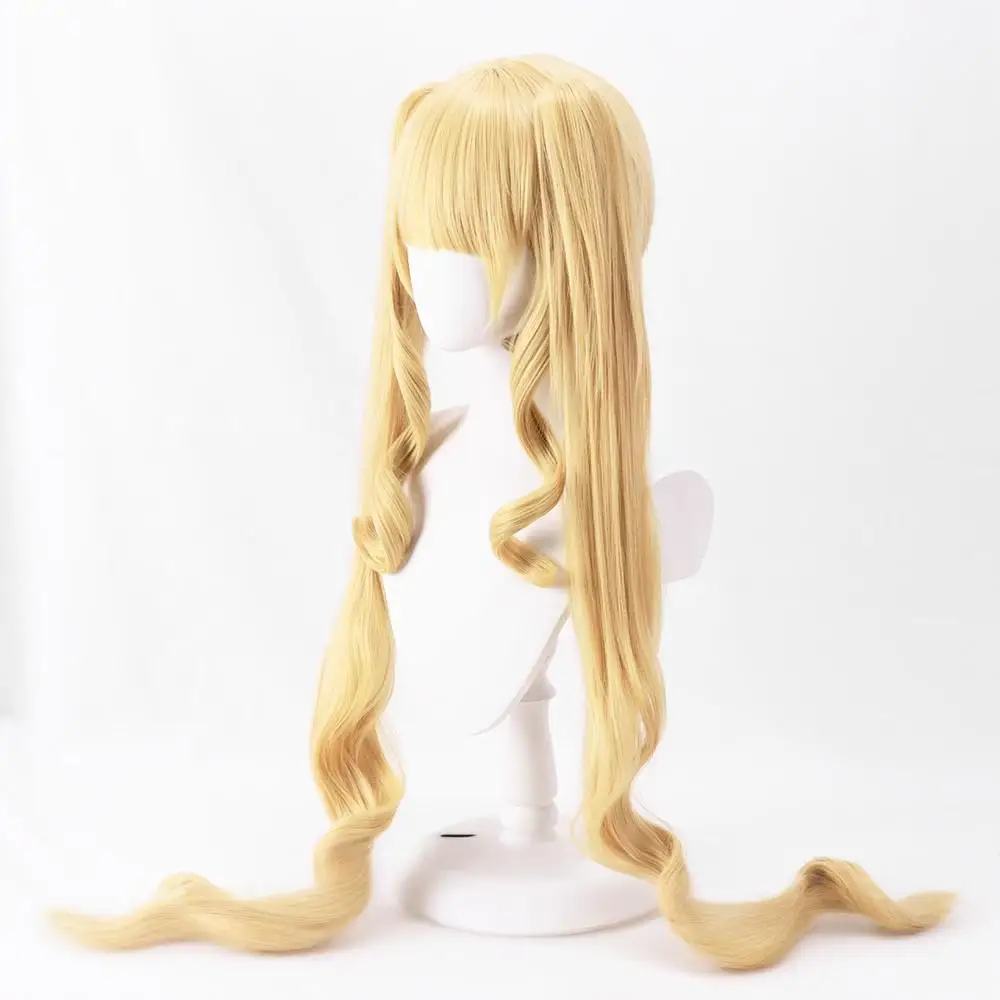 ألياف مقاومة للحرارة باري الباروكات شعر مستعار تأثيري لروزن مايدن شينكو رينر روبين العسل الملونة الرومانية حليقة ذيل مزدوج شعر مستعار تأثيري