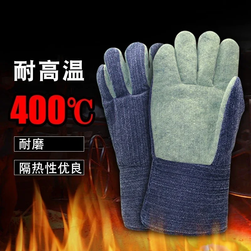 400°C Heat Resistant Gloves, Industrial Thermal Insulation Gloves for Welding, Forging, ABL-S536
