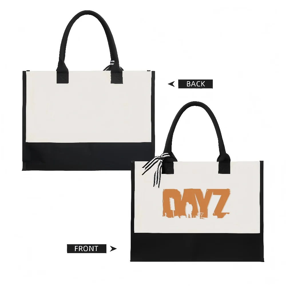 DayZ 2026 وصول جديد موضة عملية واسعة قابلة لإعادة الاستخدام حمل حقيبة نمط طباعة 2 لهجة الثقيلة حقيبة كتف كبيرة لجميع Da