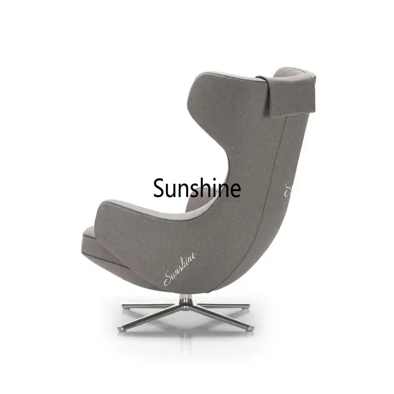 Wingback Chair Simple Rotatable Pedal Couch Creative Single SofaS