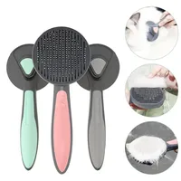 Youpin Pet Self-Cleaning Needle Comb Brush Pet Grooming Comb One-Touch Hair Removal Slipproof Handle Comb for Cat Dog Hair Pink