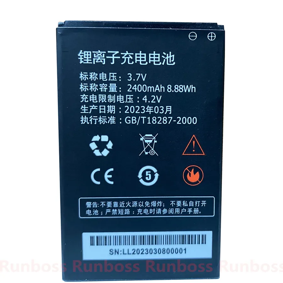 

New 3.7V 2400mAh Battery For Xinxun GA100 WR800 For Jinglian K8 4G For Kuyea K1 K12 Wifi Router Batteria