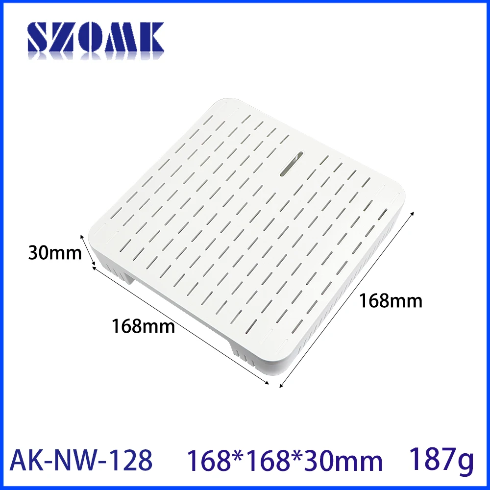 168*168*30mm New Sensor Enclosure Diy Abs Plastic Electronics Temperature Smoke Pir Sensor Wifi6 Coverage Ceiling AP Shell