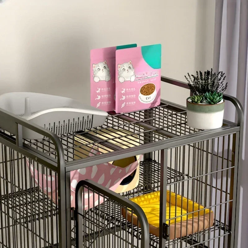 Multifunctional Household Cat Cage Four-story Cat Luxury Villa Large Space Cattery Cat House Small Domestic Indoor