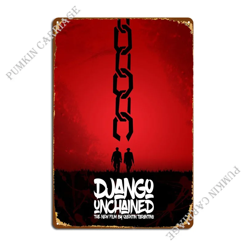 

Django Unchained - Minimal Movie Poster. A Film By Quen ... Metal Plaque Poster Plates Decoration Wall Cave Club Tin Sign Poster