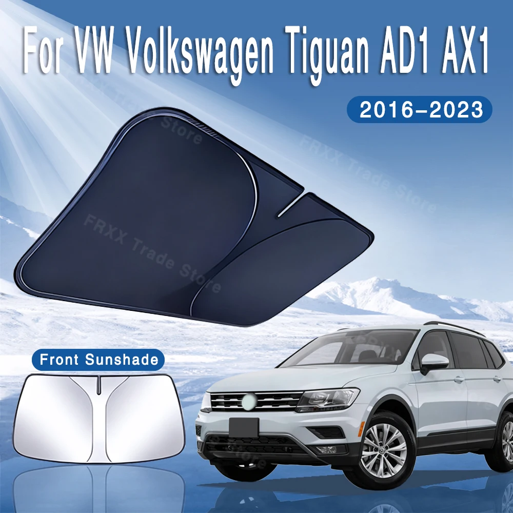 

For VW Volkswagen Tiguan AD1 AX1 2016~2023 2020 Car Sun Visor Front Windshield Sunshade Heat Insulation Summer Auto Accessories