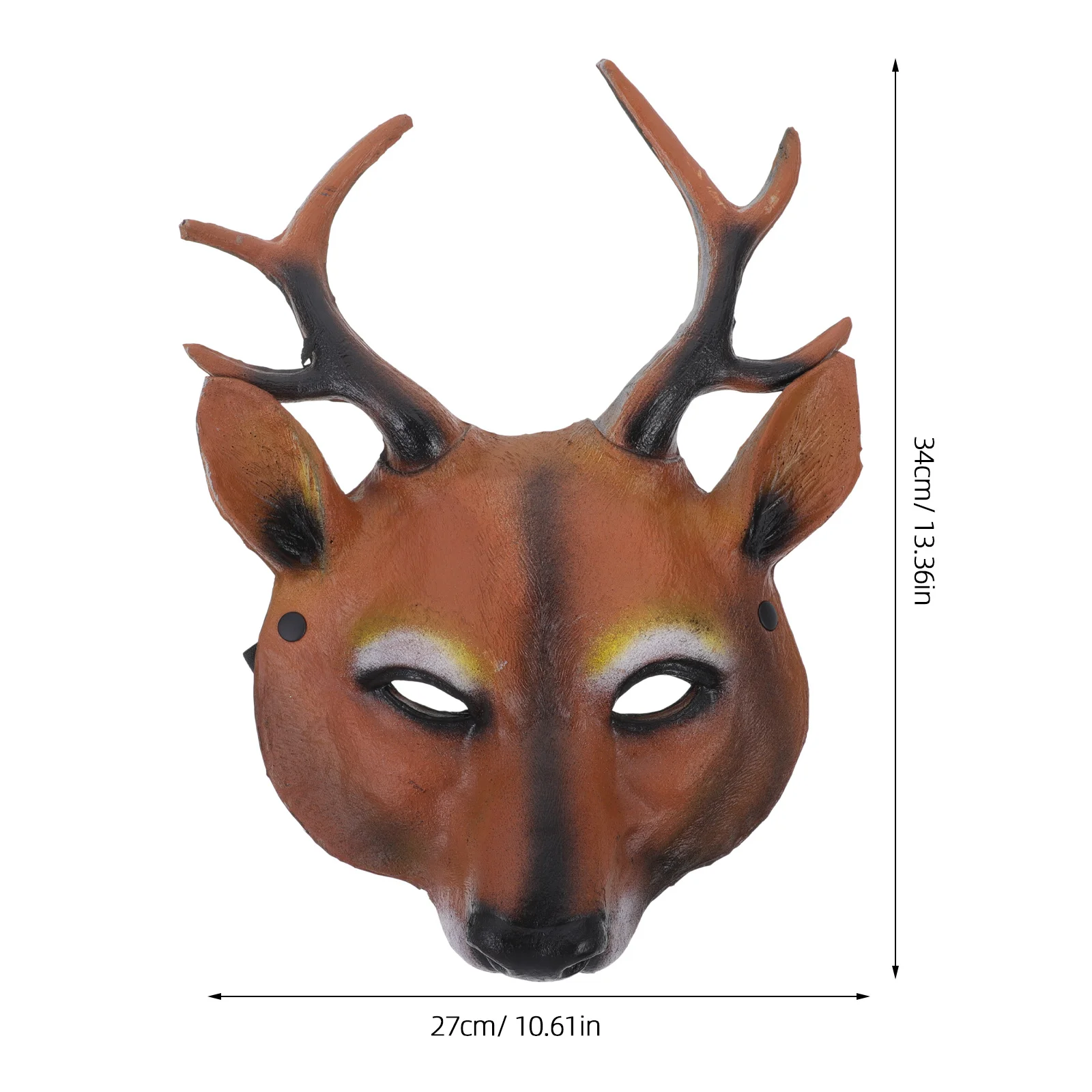 قناع بتصميم غزال من البولي يوريثان خفيف الوزن، قناع واقعي لحفلات الهالوين وعيد الميلاد، قناع ديكور لعيد الميلاد، أقنعة غزال كوسبلاي