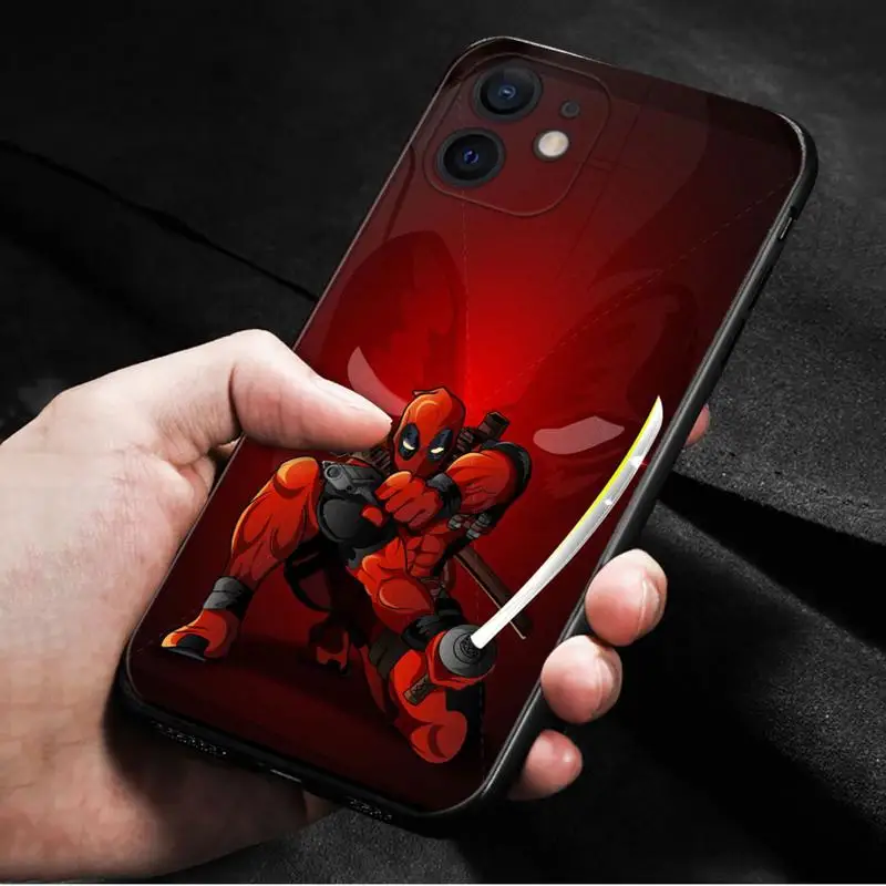 Phone Case For Apple iPhone 15 11 14 13 12 Pro Max 13 12 Mini XS XR X Silicone Cover Funda Marvel Venom Spiderman Deadpool Shell