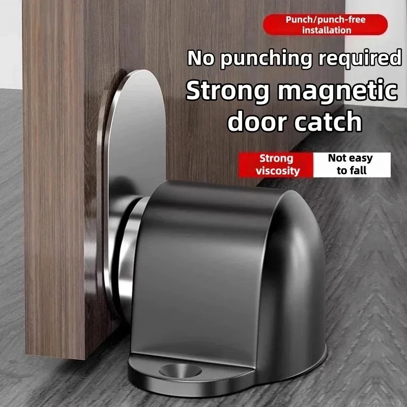 

Classic Stainless Steel Door Stopper with Super Suction Durable Floor Decor Holder for Home Safety Stable Floor Protection