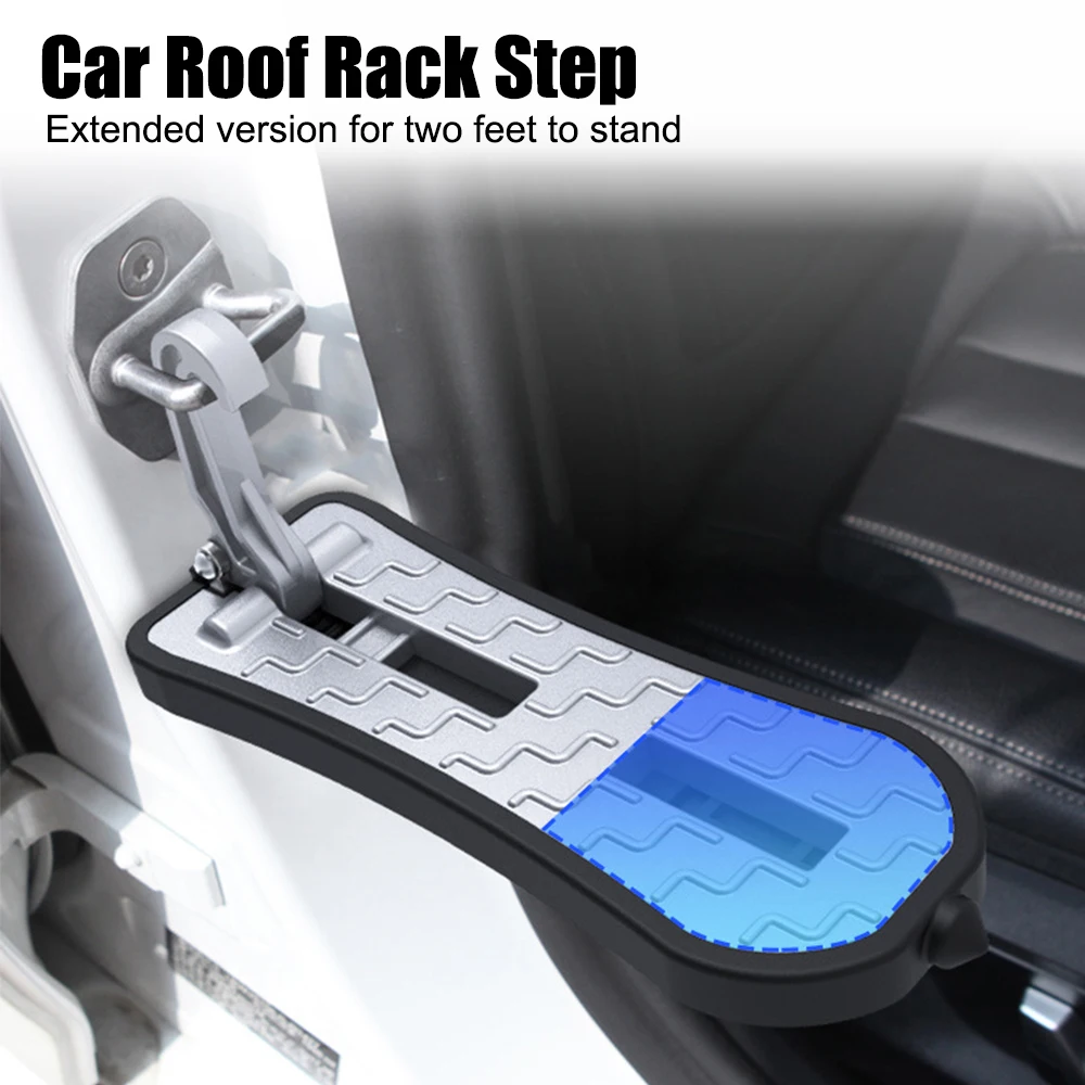 Emergency Window Breaker Foldable Extended Car Door Step Car Roof Rack Step Pedal Multifunction Latch Hook Auxiliary Foot Pedal