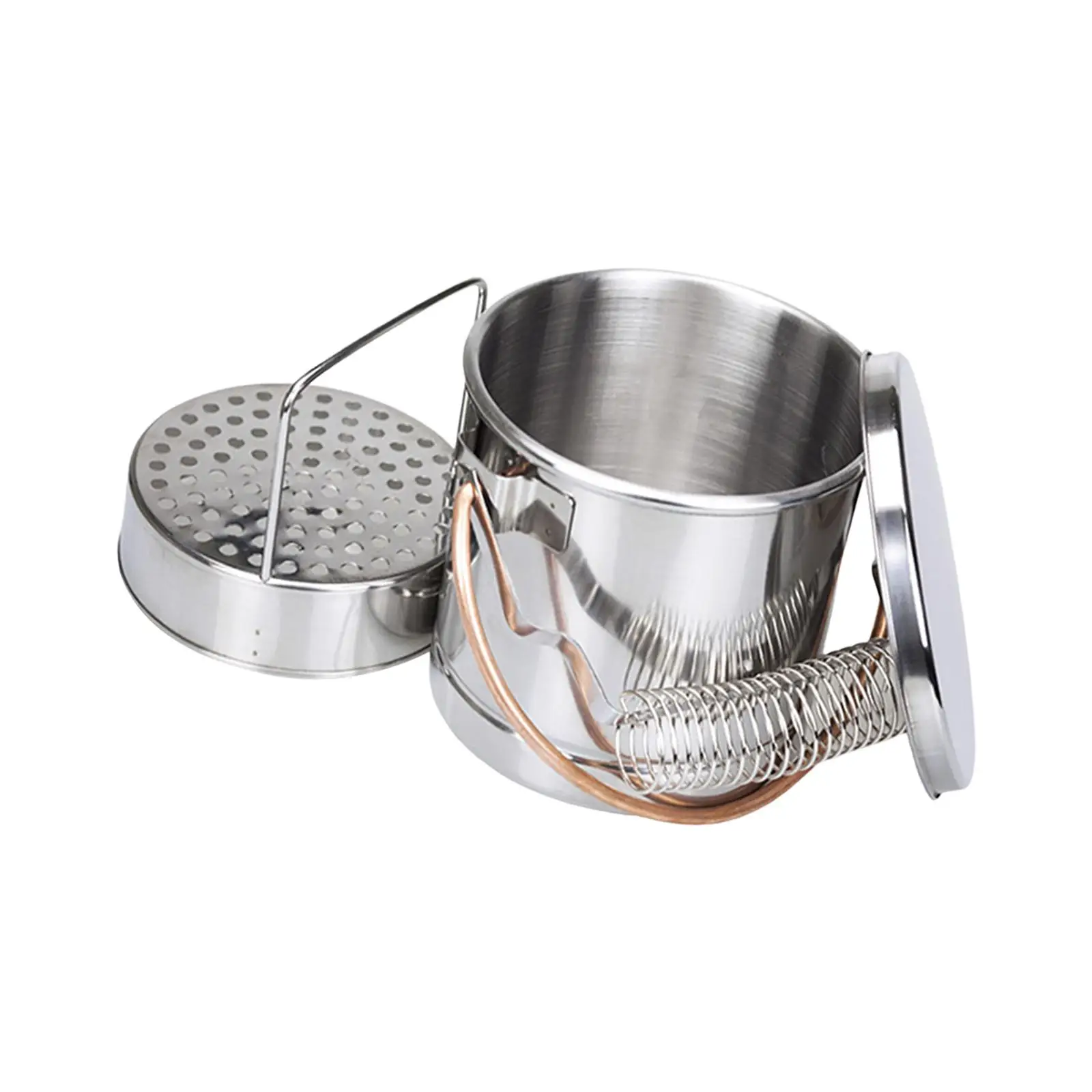 

Ведро для шайбы кистей для краски с крышкой и фильтрующей сеткой. Очиститель кистей для краски.