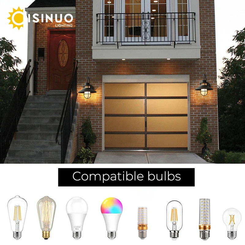 Vintage Outdoor Wall Light Weather-Resistant Rustproof Sconce Classic Farmhouse Design Garden Lighting for Patio Balcony Terrace