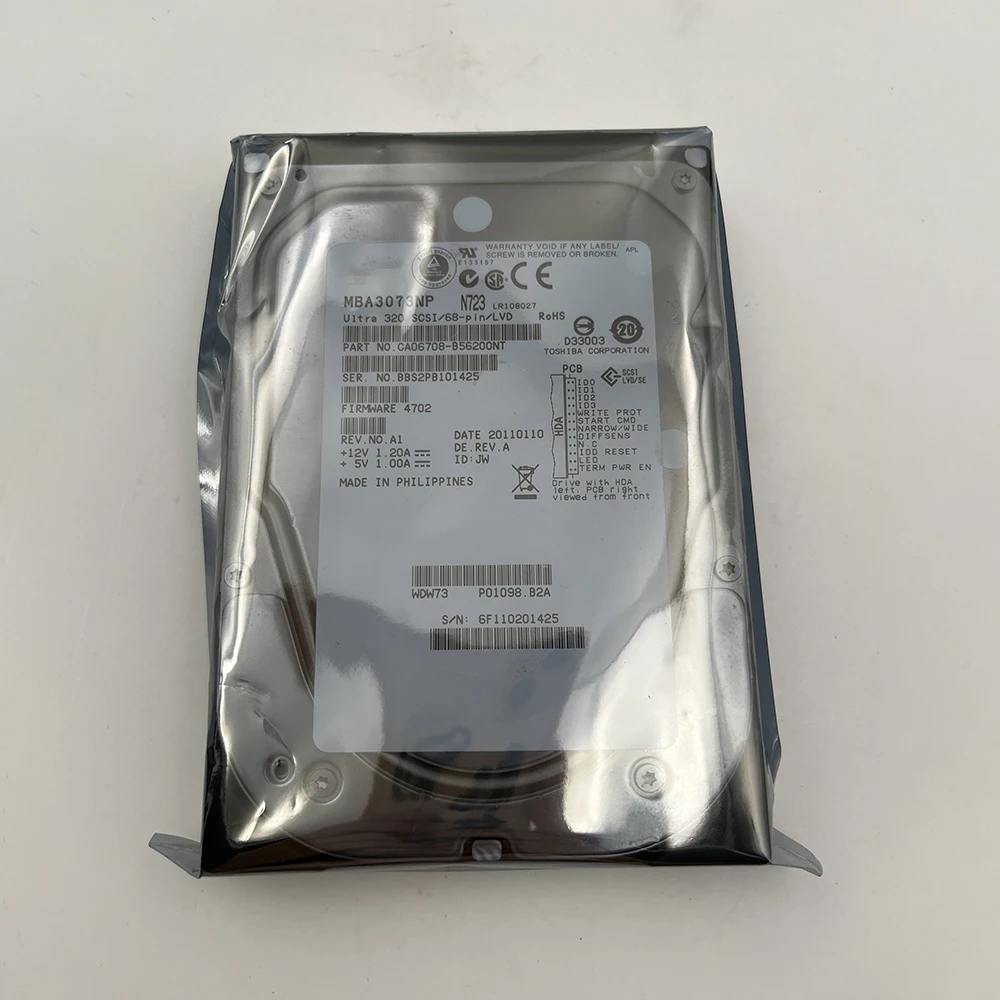 UNTUK Fujitsu 73 73GB 68PIN 15K U320 3.5 "SCSI peralatan medis industri Hard Disk HDD