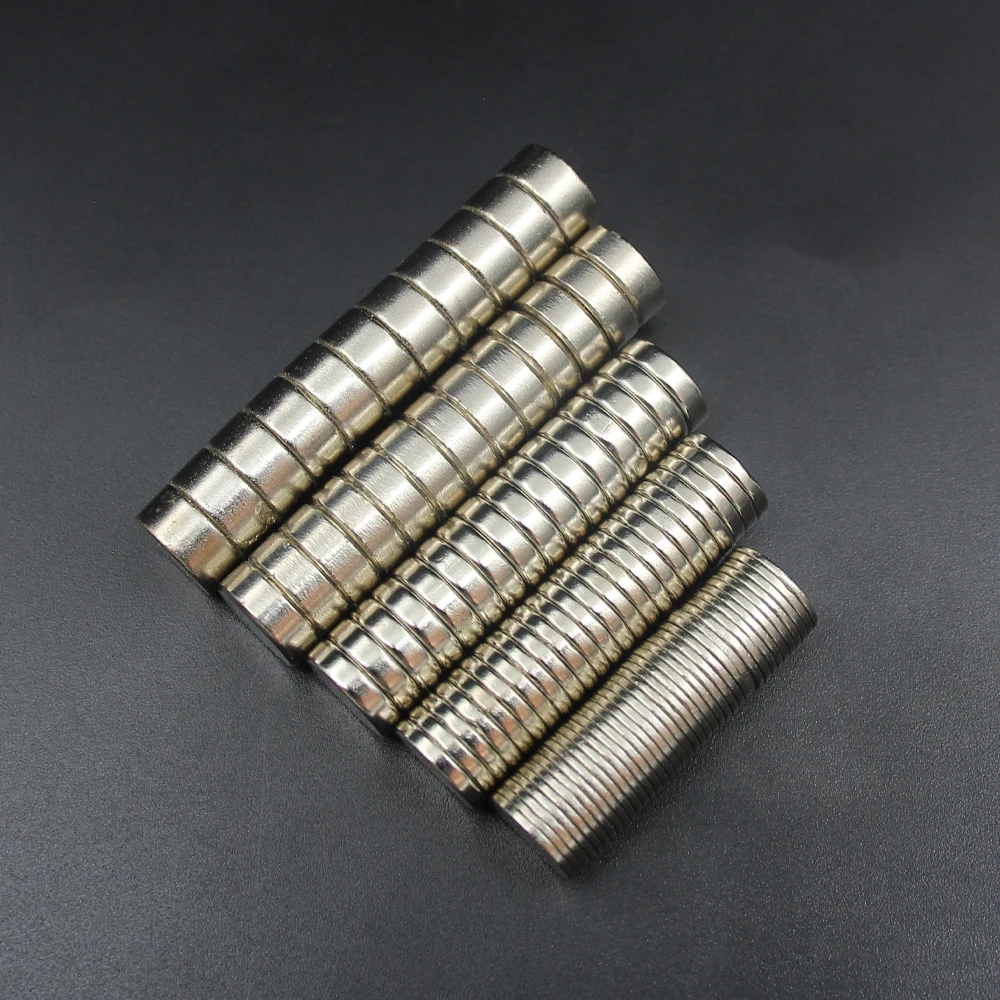 원형 자석 네오디뮴 N35 영구 NdFeB 초강력 자석 이마네 디스크, 12x1,12x2,12x3,12x4,12x5,12x6,12x7,12x8mm