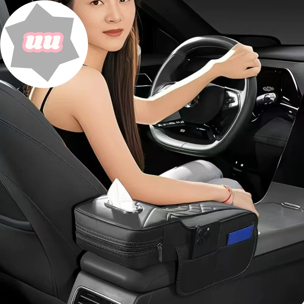 New For Chery Jetour Traveler T2/T1 Armrest Box Cushion Height Boosting Pad Protective Cover Tissue Box Interior Supplies