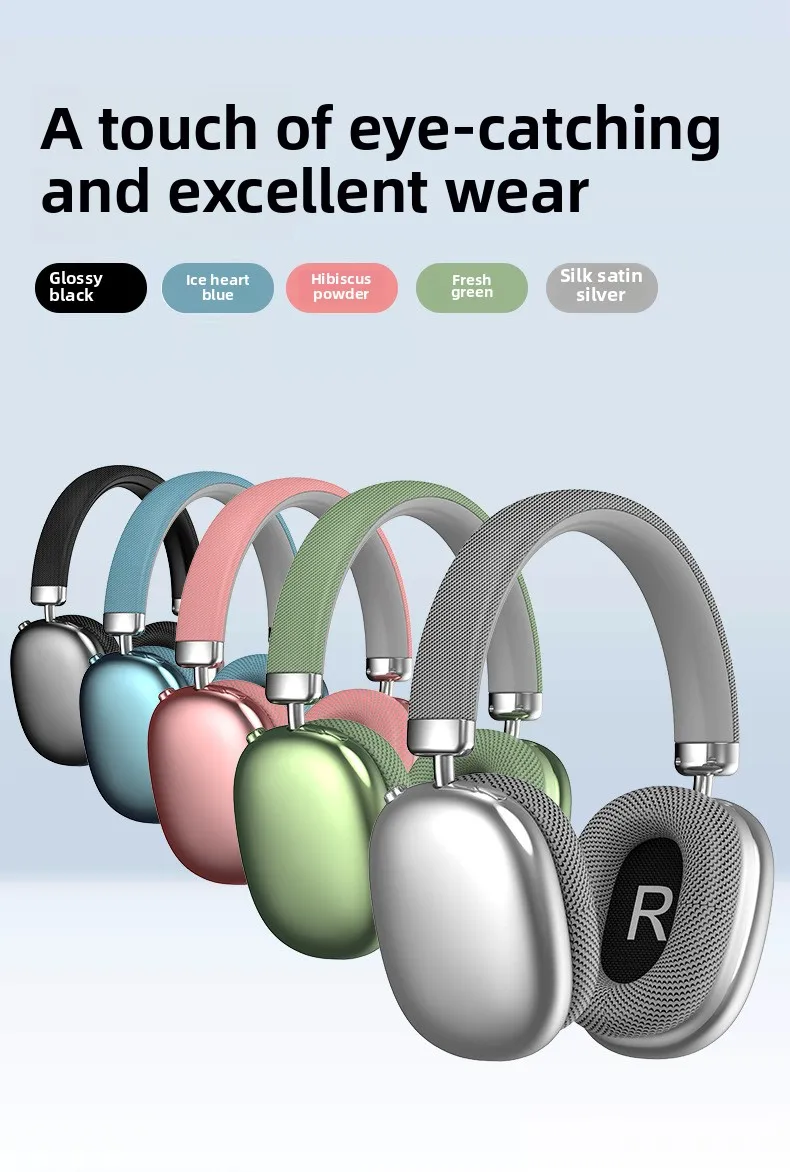 

2025 new P959 wireless headset Bluetooth all inclusive ear knob key Long endurance gaming phone headset