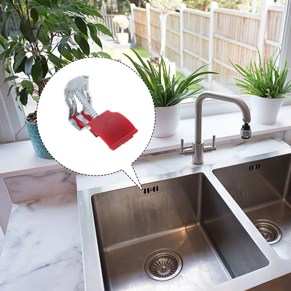 

8 Pcs Kitchen Sink Mounting Clamps Adjustable Nodrill Arch Design Clips for Basin Installation Accessories Stable Fixing