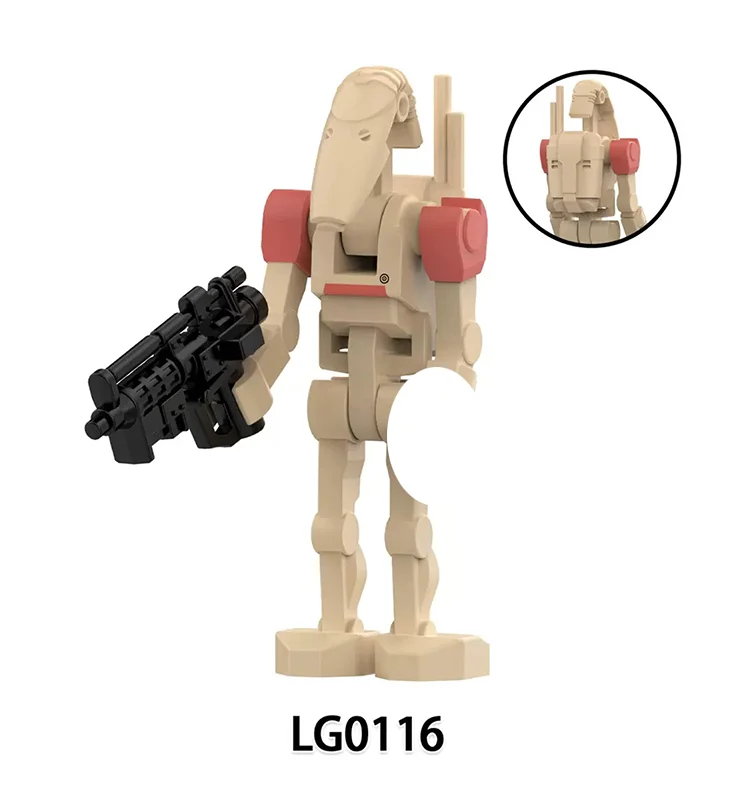 LG0115-LG0122 Baustein-Krieger-Modell Bausatz Actionfiguren Pilot Kompatibel mit Kommandodroide Modell-Bausteine Set Geschenke Spielzeug