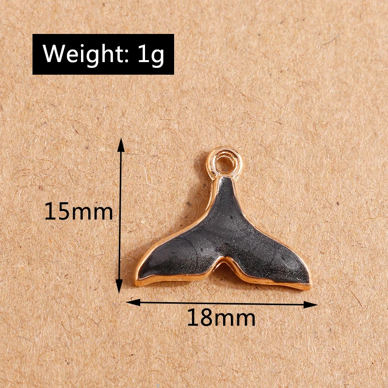 10 stücke Emaille Meeres lebewesen Charms Seestern Muschel Muschel Charm Anhänger DIY Halskette Ohrringe Schmuck Herstellung Lieferungen – Detail 5