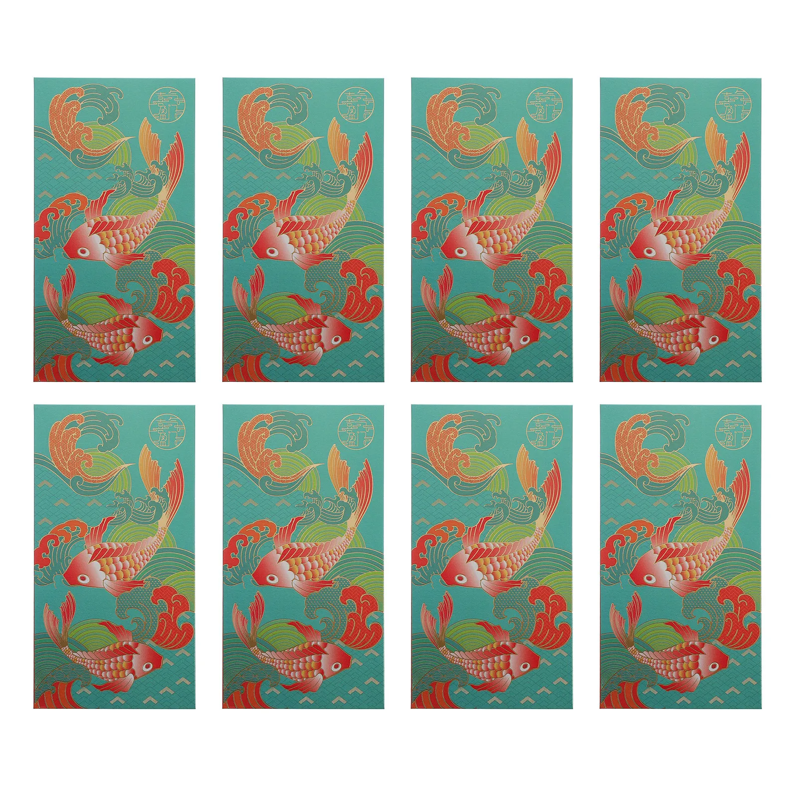 

8 шт. конвертов для денег, изысканное исполнение, праздничные узоры, конверты для китайского Нового года, подарочные мешочки с бронзовым принтом