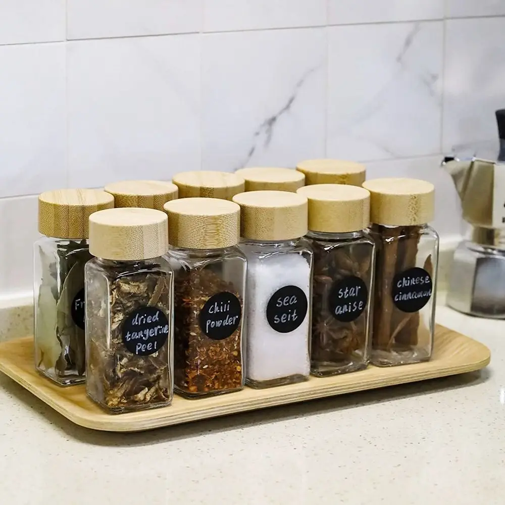 

120ml Glass Spice Jars 4oz Sealed Spice Bottles with Lid Kitchen Tools Camping Sealed Sichuan Pepper Chili Seasoning Container