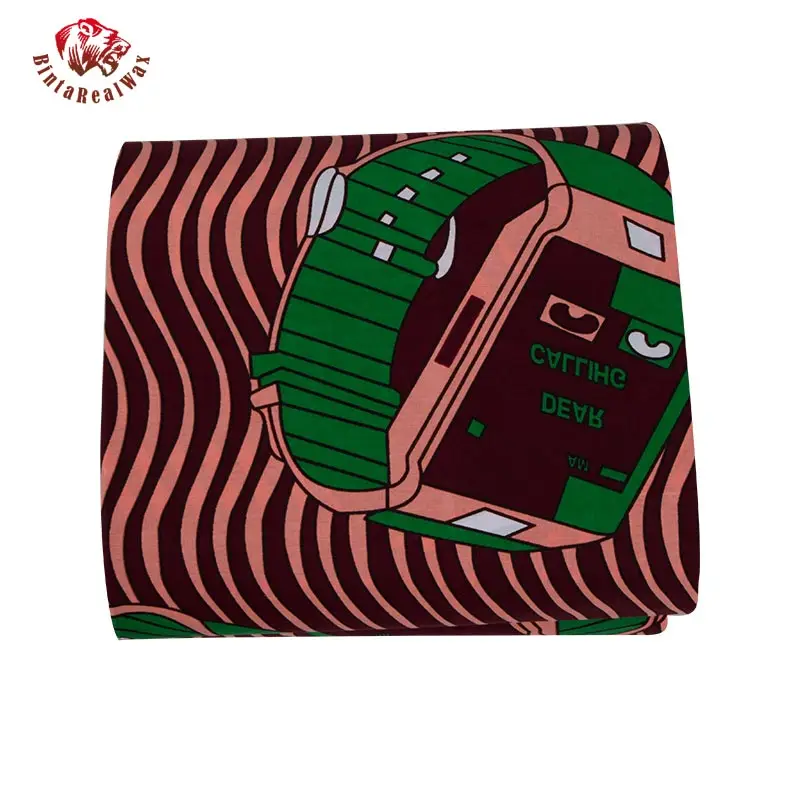2023 Latest style Cotton African Wax Clothes Wax 6 yards for party dress african new bintarealwax 24FS1359