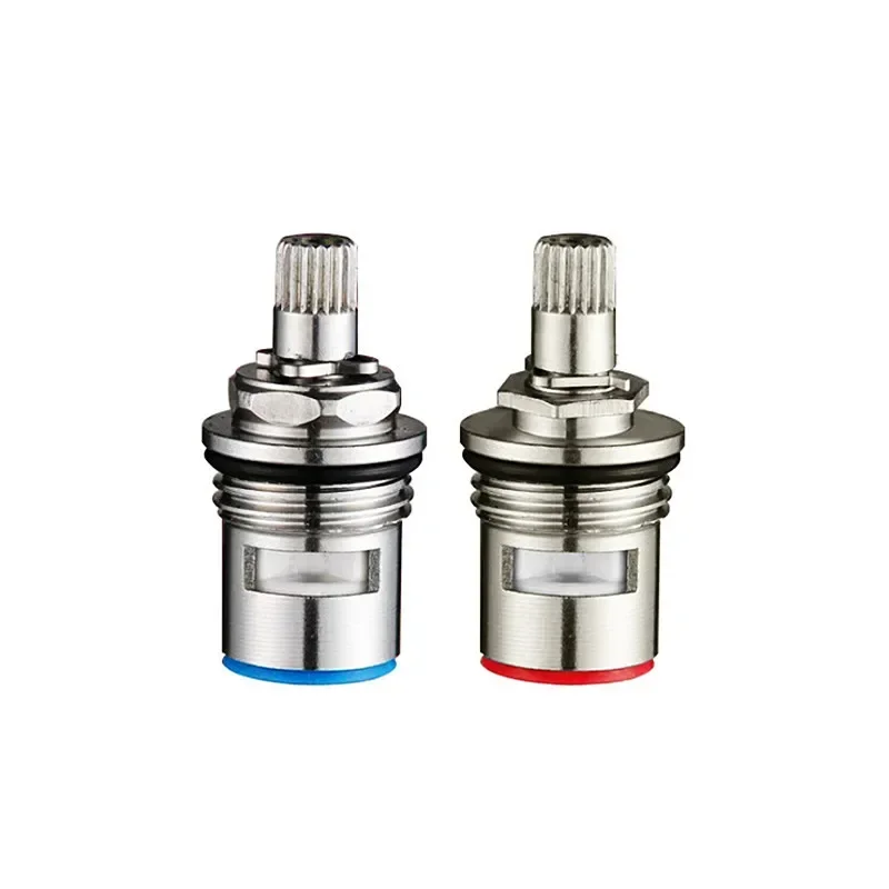 Copper Teeth Ceramic Tap Cartridges Disc Quarter Turn Valve Quick Opening Taps Cold Angle Valves Faucet Replacement Accessories
