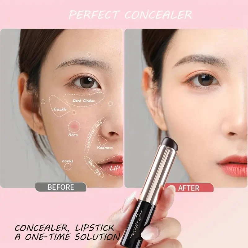 1PCSQ elastomer Silicone Lip Brush and Storage box Portable Smudgy Brush Silicone brush head Lipstick Brush Jelly makeup brush C
