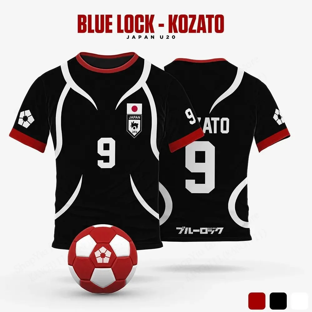 Mens Anime Jersey Blue Lock Sae Itoshi Role Playing 3d Print T-shirt Men Women Fashion Oversized Short Sleeve T shirt Breathable image 5