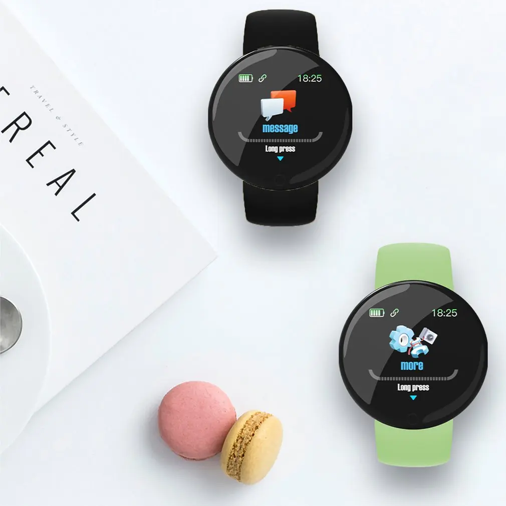 D18 Pro Smart Watch per IOS Android uomo donna Bluetooth Fitness Tracker braccialetto sportivo frequenza cardiaca pressione sanguigna Smartwatch per bambini