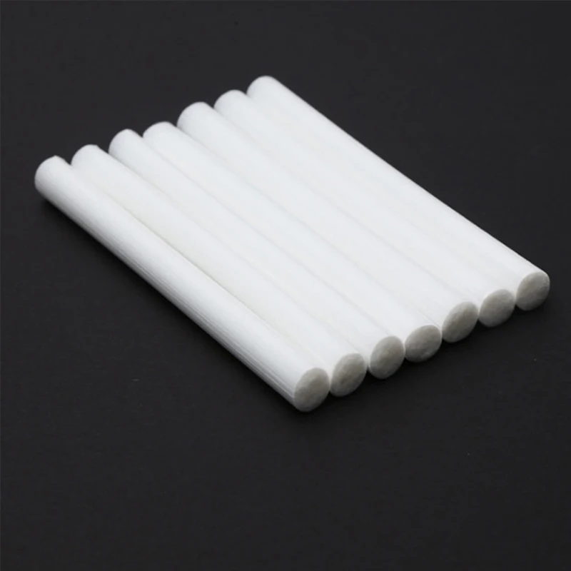 10 Pieces 10mm*125mm Humidifiers Filters Cotton Swab for USB Air Ultrasonic Humidifier Aroma Diffuser Replace Parts Can Be Cut