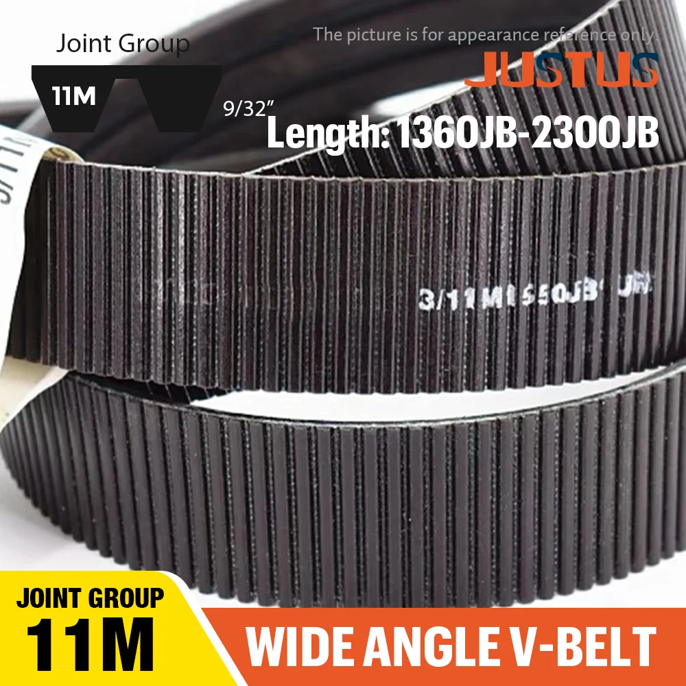 

Wide Angle V-Belt Joint Group USA 2/11M 1360JB to 3/11M 2300JB for Harbor Freight Lathe Drive Belt Triangle Transmission