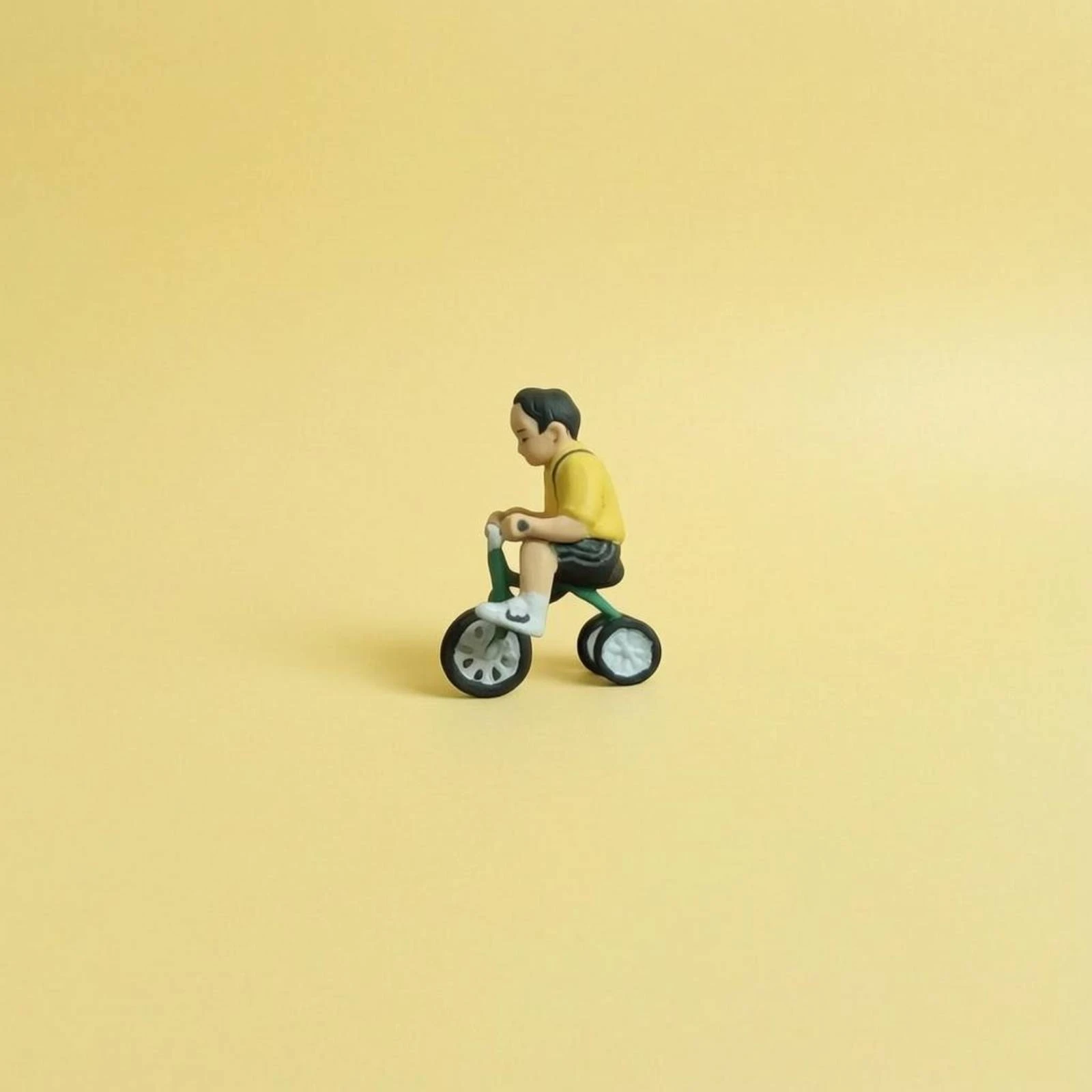 Cycle Figurine Figurine 3D Printed Child Figurine Mini Bike Model Diorama Decor Handmade Look for Dioramas