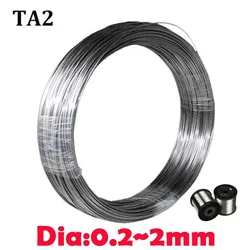 Fil de soudage en titane pur TA2, degré de corrosion, diamètre à base d'acide 0,3-6mm, 1 mètre