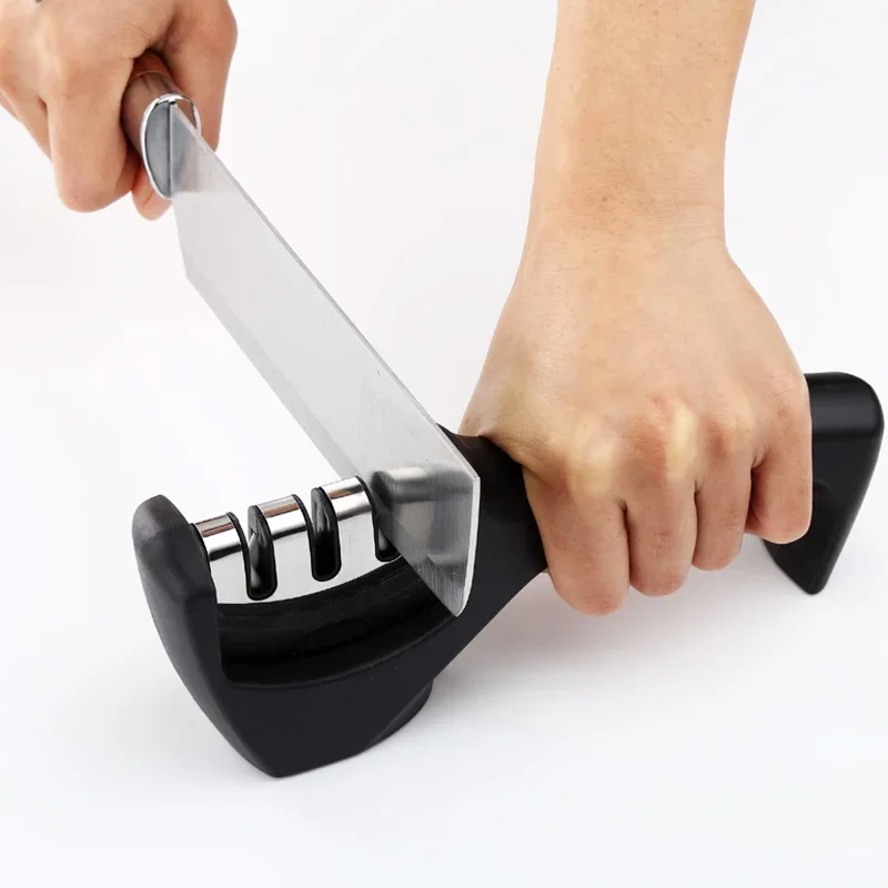 Knife Sharpener Professional 3 Stages Whetstone Kitchen Chef Knives Grinder Scissors Sharpening Stone Heavy Duty Diamond Blades
