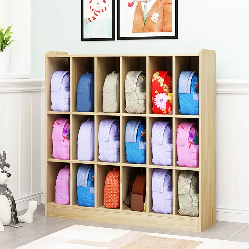 رف تخزين، فصول رياض الأطفال، خزانة فرز من الخشب الصلب، خزانة زاوية منطقة التدريب، شحن مجاني من الصنوبر