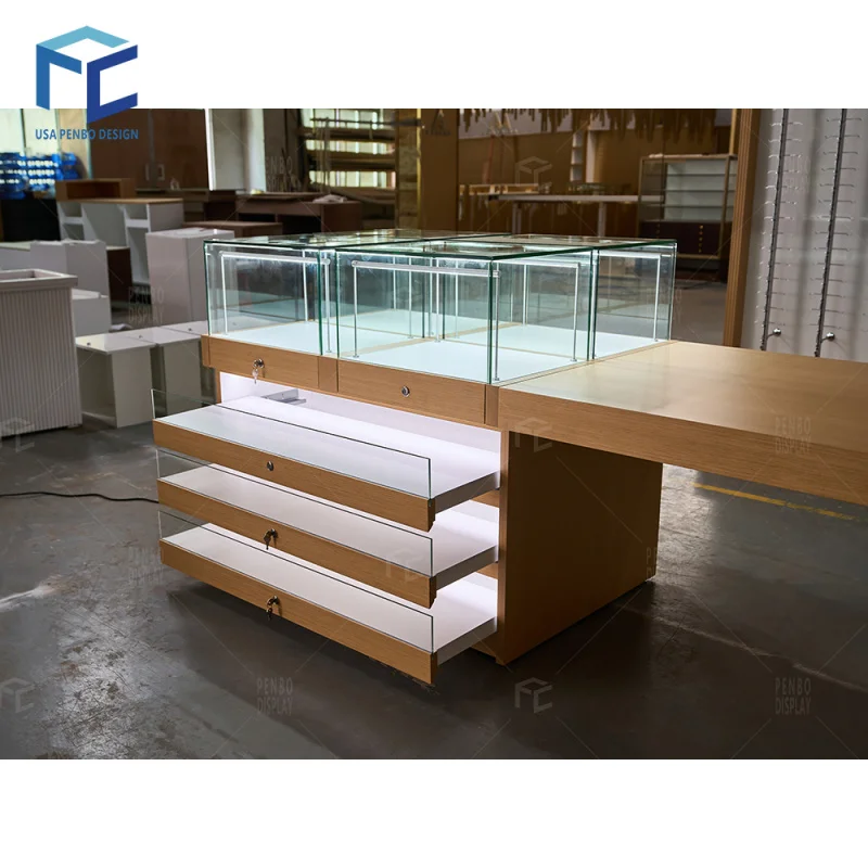 

на заказ. Роскошное индивидуальное светодиодное освещение, солнцезащитные очки, счетчик, оптическая витрина магазина со стеклянной витриной, дизайн