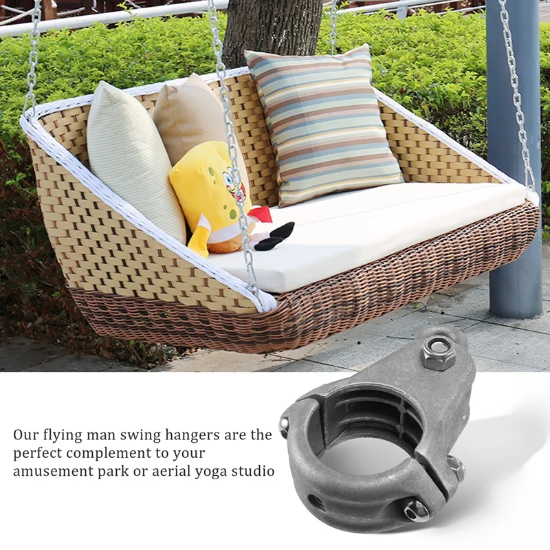 Swing Buckle Swing Hanging Aluminum Hook For Climbing Hammock Swing Hanging With Screws And Bearings Chair Accessories