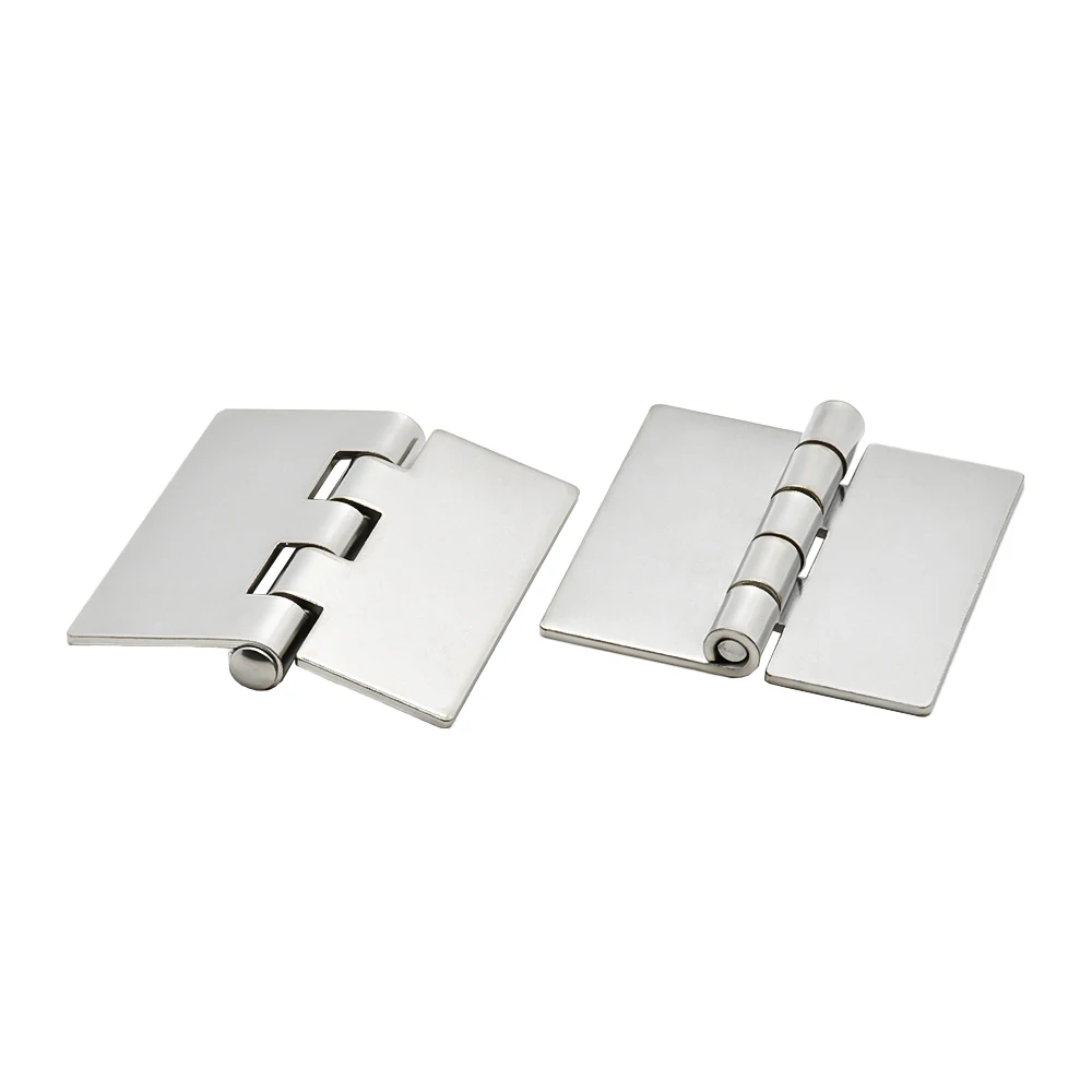 1 قطعة مفصل فراشة ملحومة من الفولاذ المقاوم للصدأ/الفولاذ الكربوني 65 مللي متر لوحة سحب مسطحة أساسية-أجهزة باب وخزانة شديدة التحمل #3