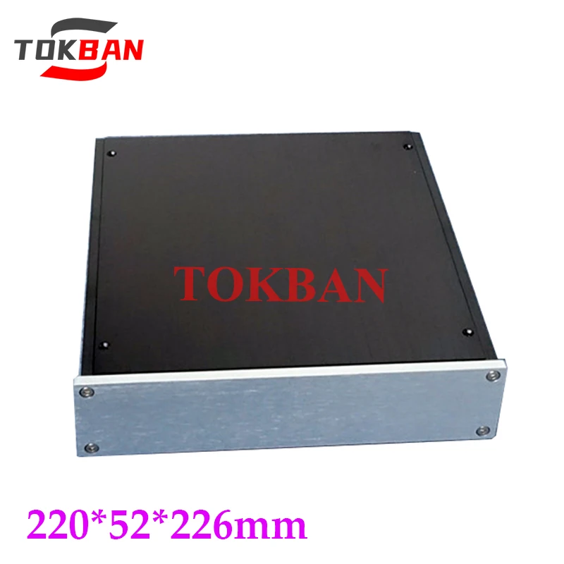 

Tokban Audio 2205P 220*52*226mm All Aluminium HIFI Preamplifier Chassis Enclosure DIY DAC Decoder Headphone Amplifier Case Shell