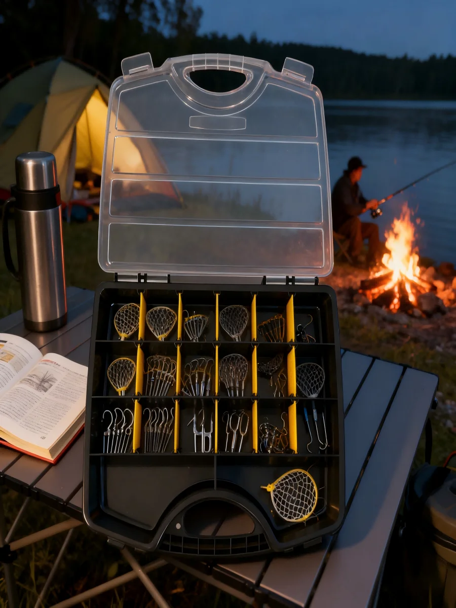 5-20 Fächer Schraubenbox-Organizer, transparente Kunststoff-Aufbewahrungsbox mit verstellbaren Fächern für Schmuck, Knöpfe, Hardware und Werkzeug – Detail 8