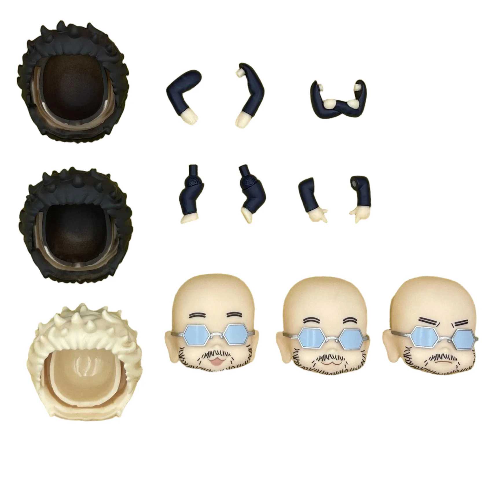 Lvgujiurang GSC Clay Man Face muñeca cara pelo muñeca accesorios