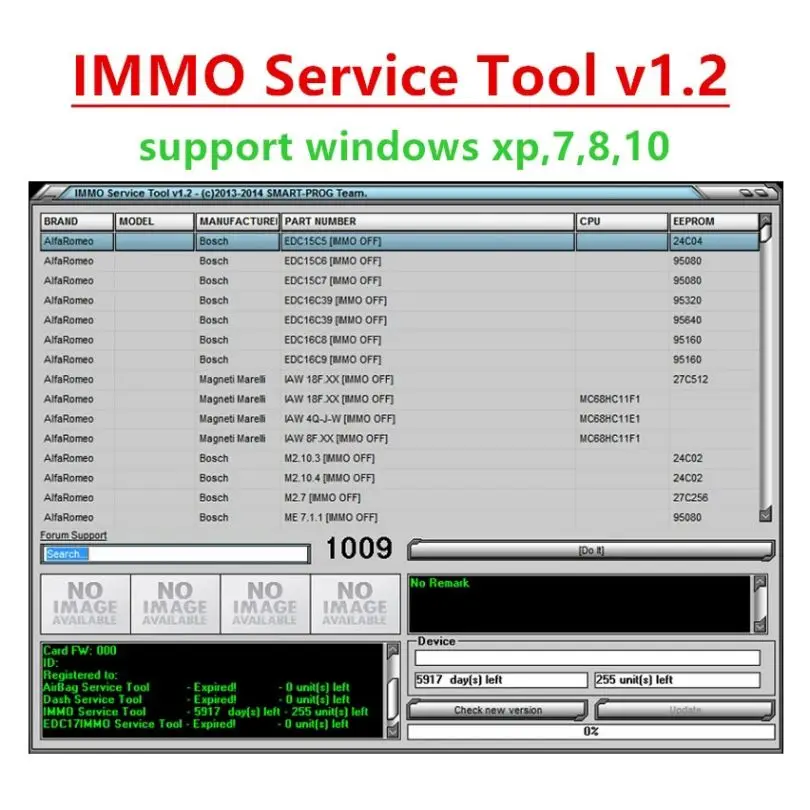 La più recente calcolatrice codice Pin IMMO v3.9 + Edc17 strumento di servizio IMMO V1.2 + installa guida video + aiuto remoto installa